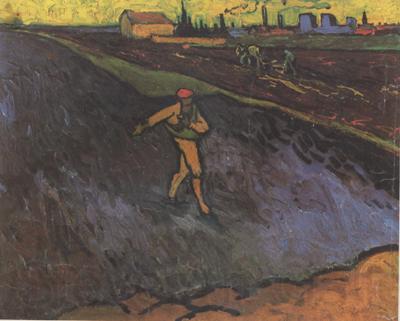 Vincent Van Gogh The Sower:Outskirts of Arles in the Background (nn04)